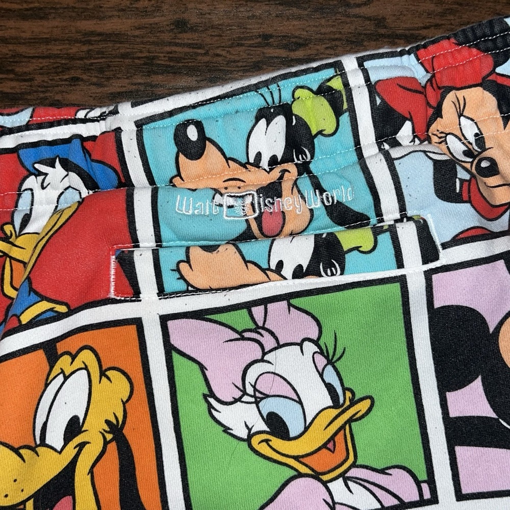 Disney Mickey And Friends Sweatpants Men 3XL Multicolor XXXL All Over Print - Picture 6 of 9